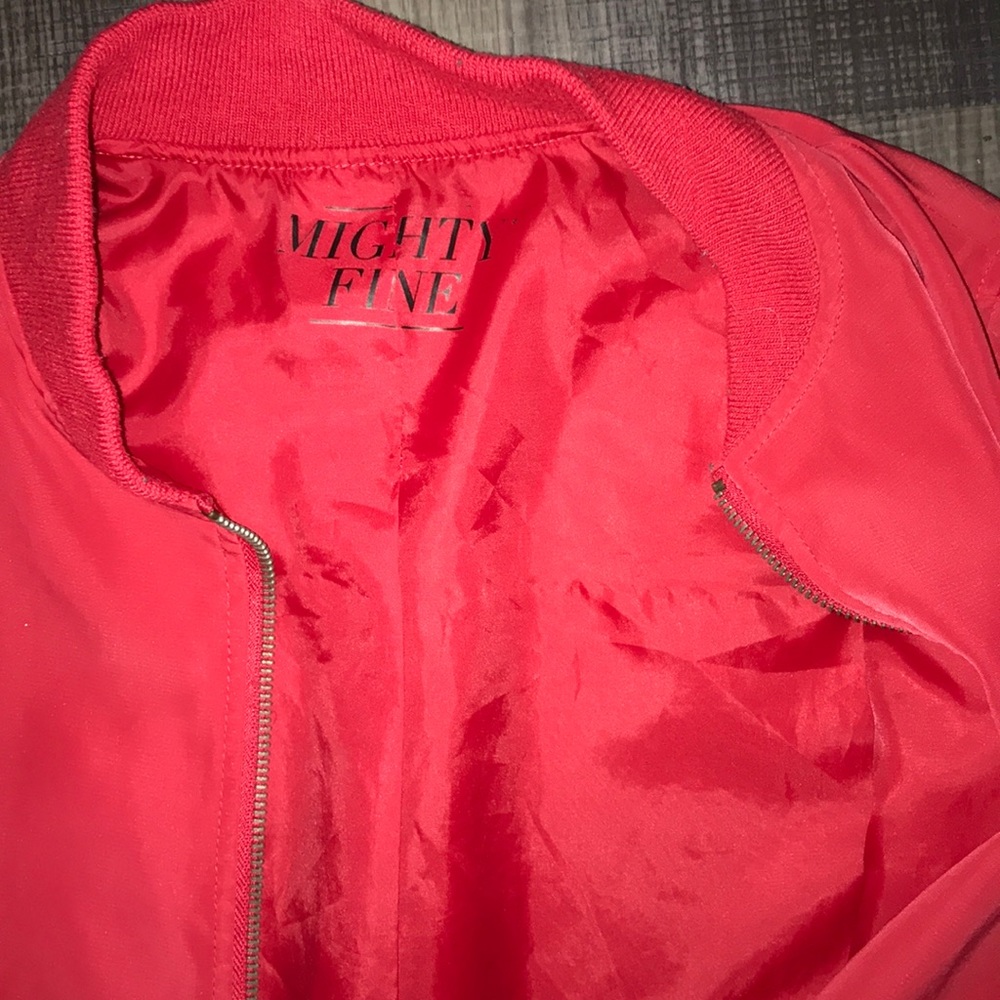Red zip up Jacket - Picture 3 of 4